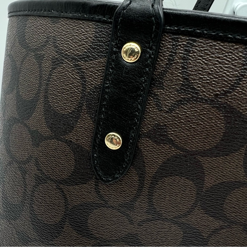 Coach Reversible City Tote with Pouch - Picture 8 of 12